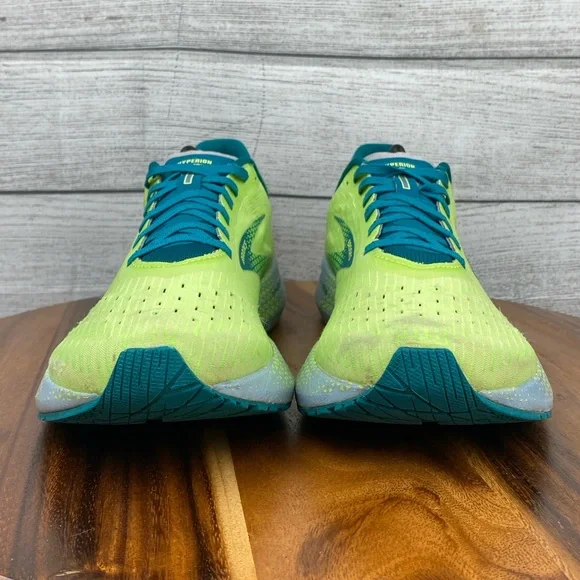 Brooks Hyperion Tempo Road Running Shoe Green Yellow Blue Men’s Sneaker Size 11 - Picture 7 of 12
